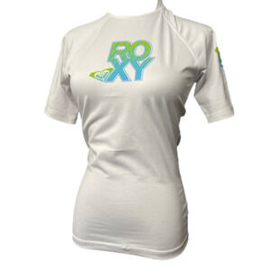 ☀️🏊‍♀️roxy girls white UV Protective swim top size 8